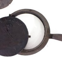 3-piece waffle iron -  handle with name